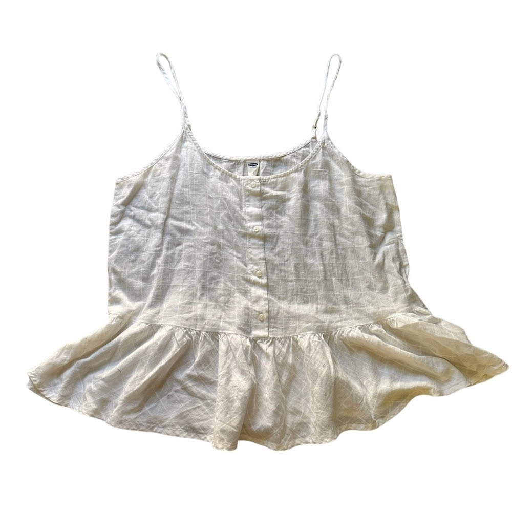 White Old Navy flowy cami top